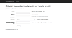 Desktop Screenshot of ammortamento.com